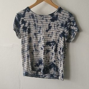 4/$20 Striped tie dye tee